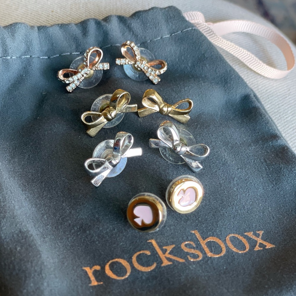 Kate Spade ♠️ bow earring set bundle